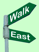 Walk East logo